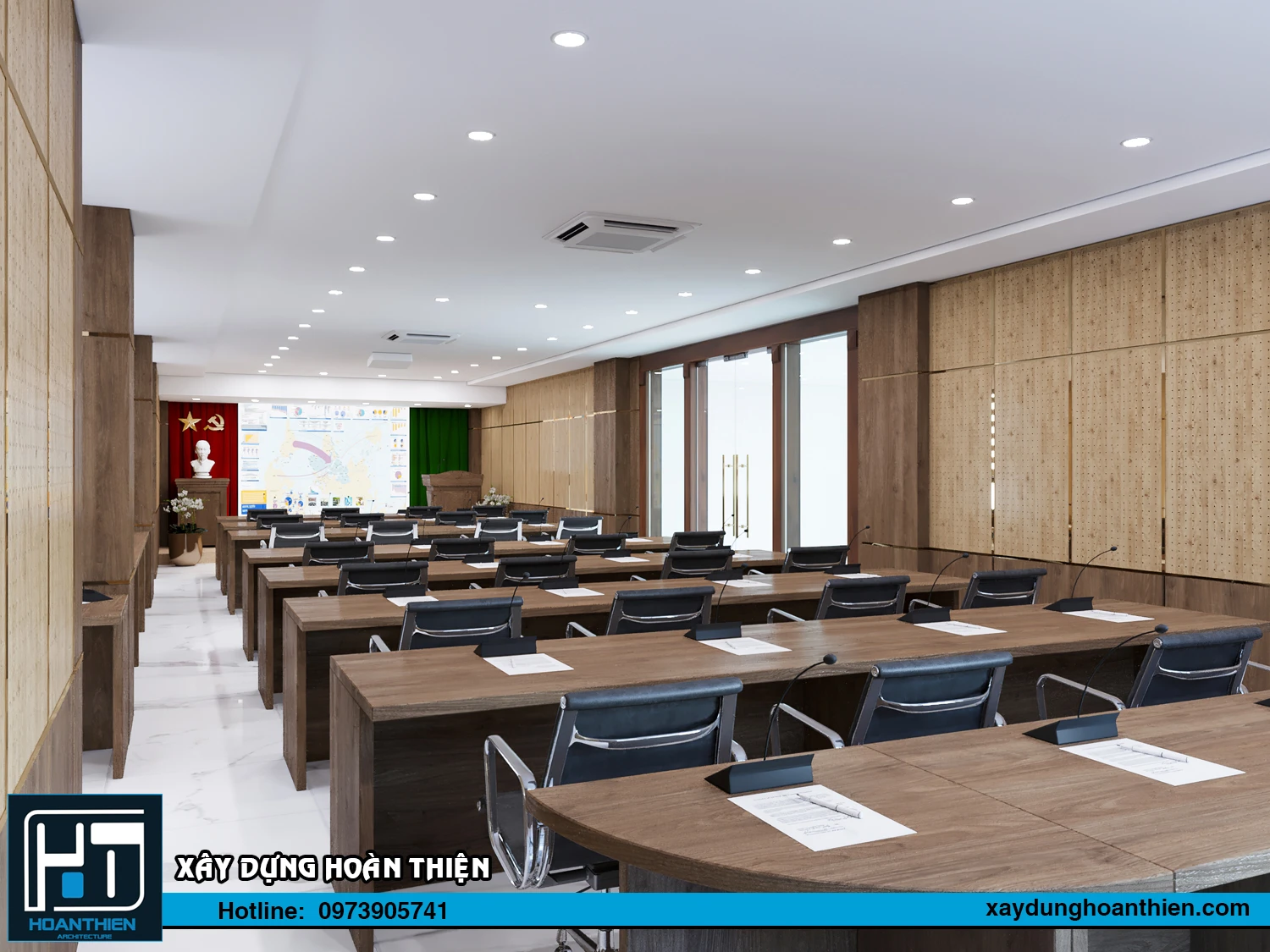Thiết kế phòng họp hội trường 