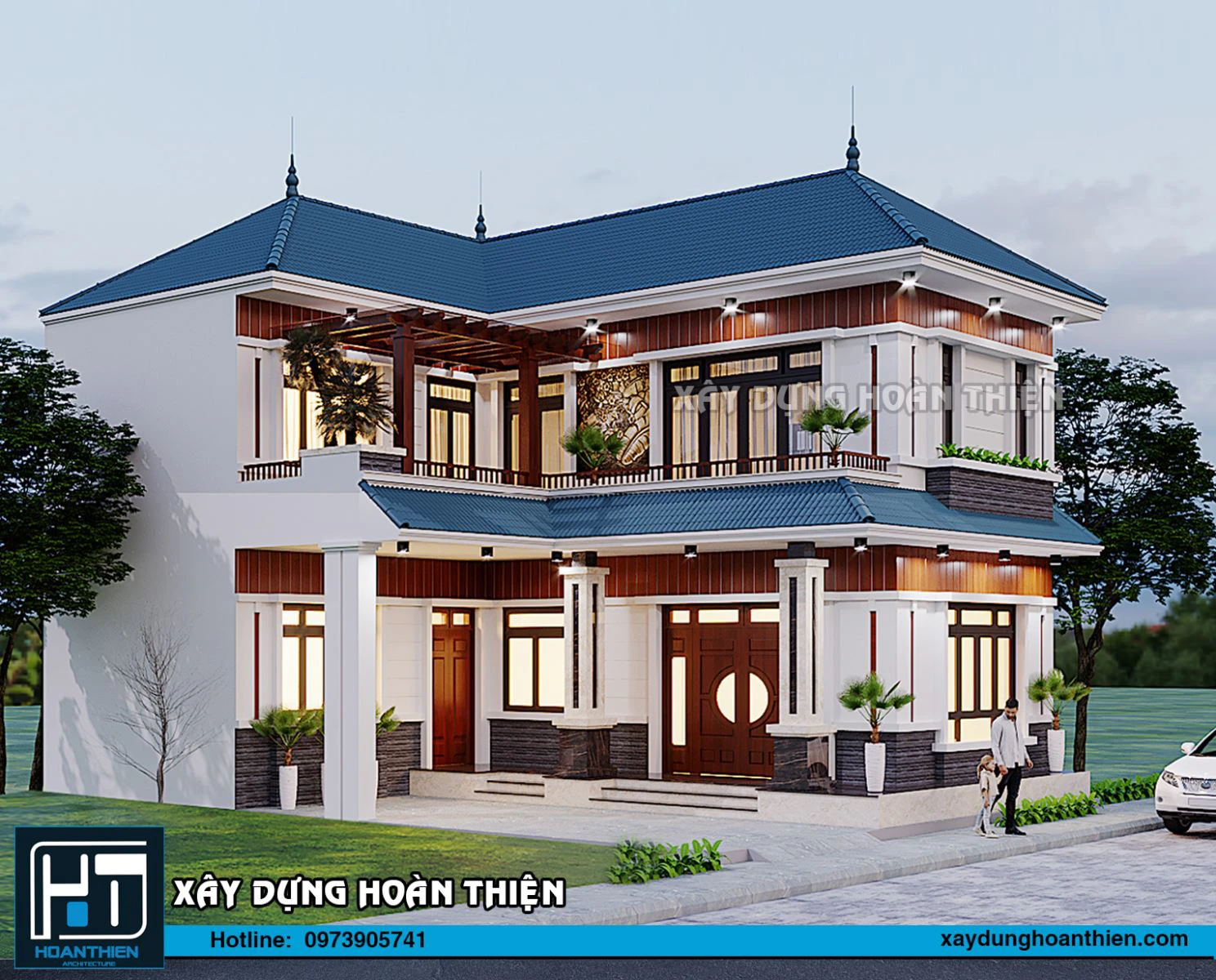Biệt thự 2 tầng mái thái Biệt thự 2 tầng mái thái