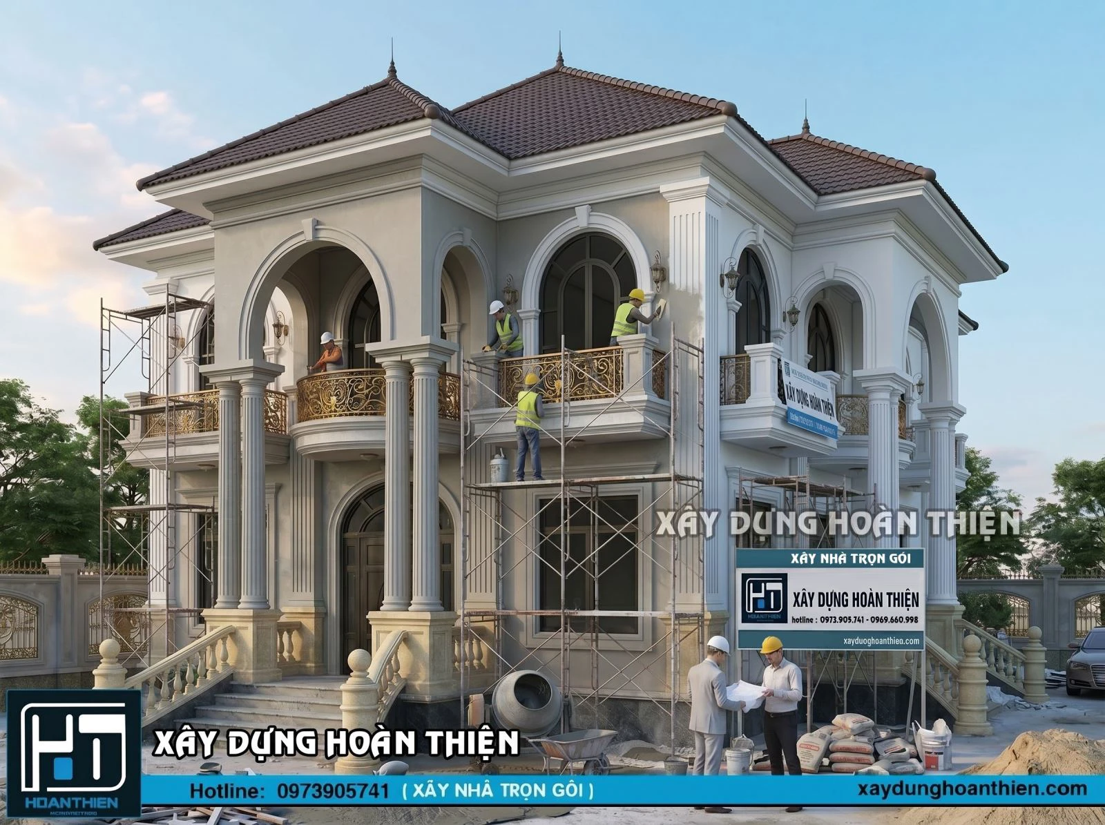 Mẫu biệt thự tân cổ điển 2 tầng đẹp tinh tế Mẫu biệt thự tân cổ điển 2 tầng đẹp tinh tế