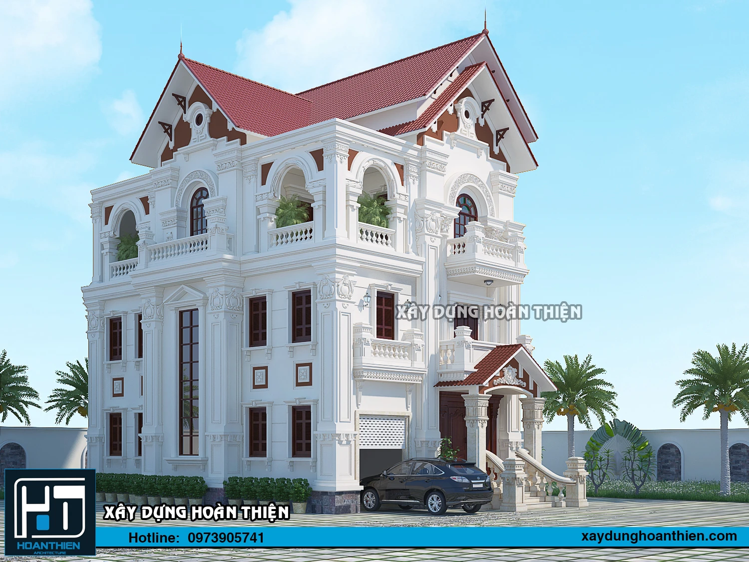 Biệt thự 3 tầng kiểu pháp Biệt thự 3 tầng kiểu pháp