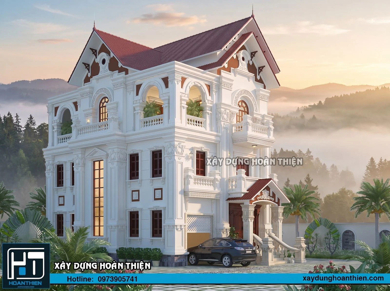 Biệt thự 3 tầng kiểu pháp Biệt thự 3 tầng kiểu pháp