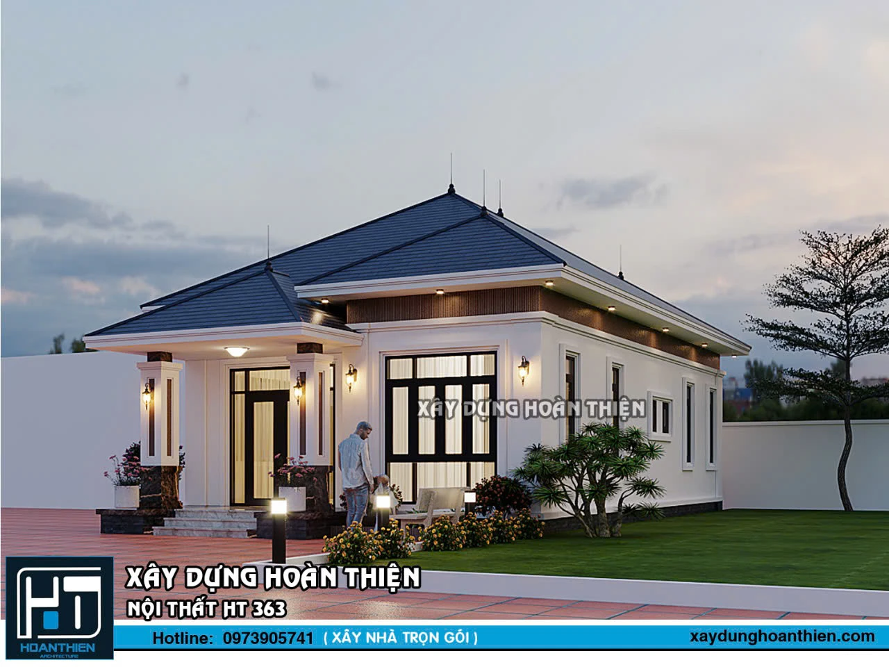 Biệt thự vườn mái nhật 1 tầng tại An Lão, Hải Phòng Biệt thự vườn mái nhật 1 tầng tại An Lão, Hải Phòng