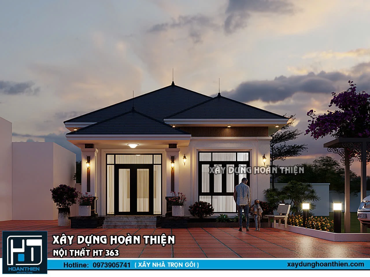 Biệt thự vườn mái nhật 1 tầng tại An Lão, Hải Phòng Biệt thự vườn mái nhật 1 tầng tại An Lão, Hải Phòng