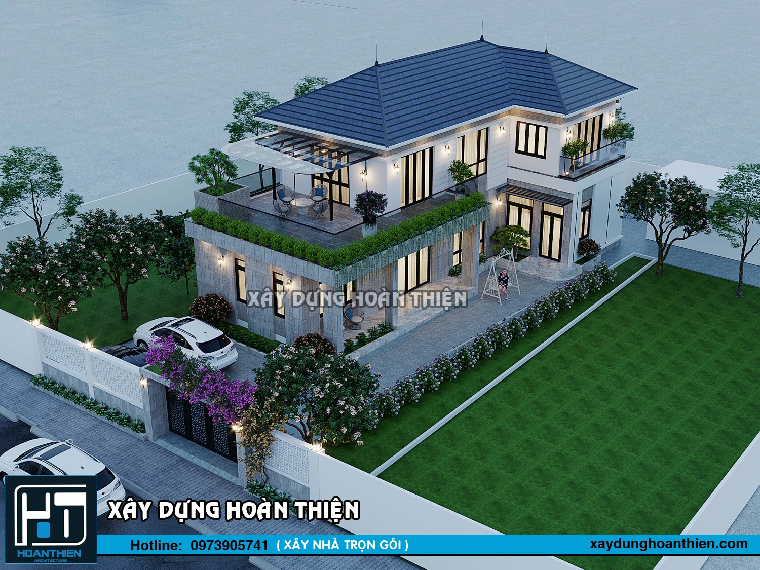 Biệt thự vườn mái nhật 2 tầng tại Dương Kinh, Hải Phòng Biệt thự vườn mái nhật 2 tầng tại Dương Kinh, Hải Phòng