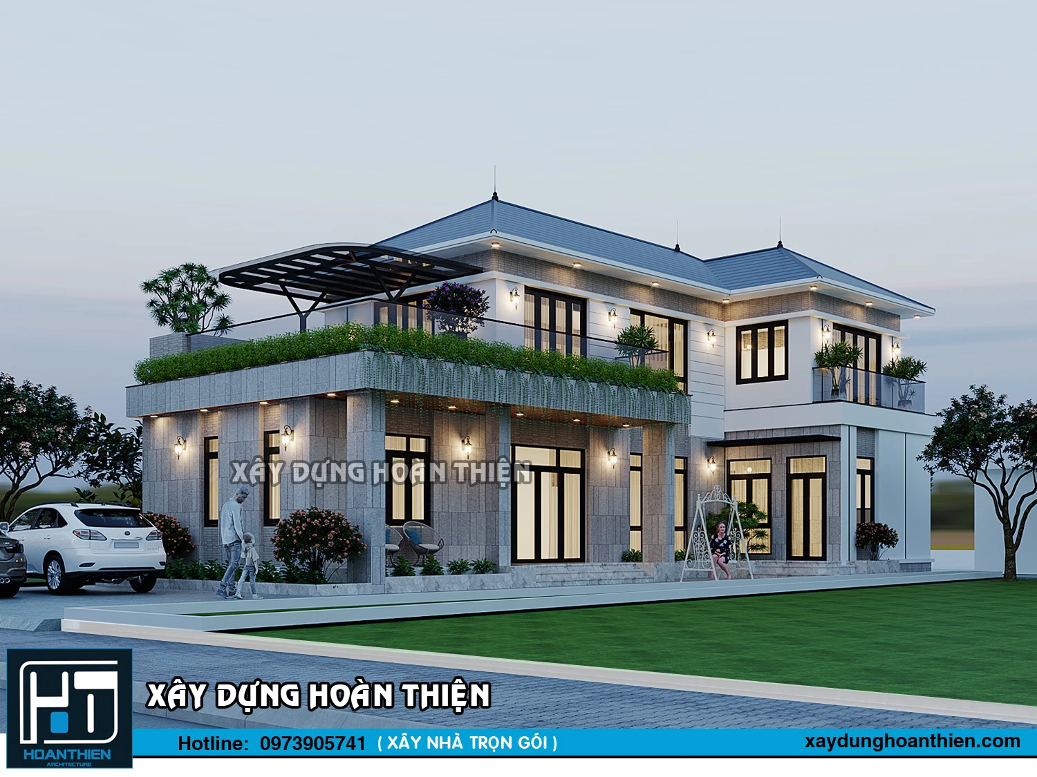 Biệt thự vườn mái nhật 2 tầng tại Dương Kinh, Hải Phòng Biệt thự vườn mái nhật 2 tầng tại Dương Kinh, Hải Phòng