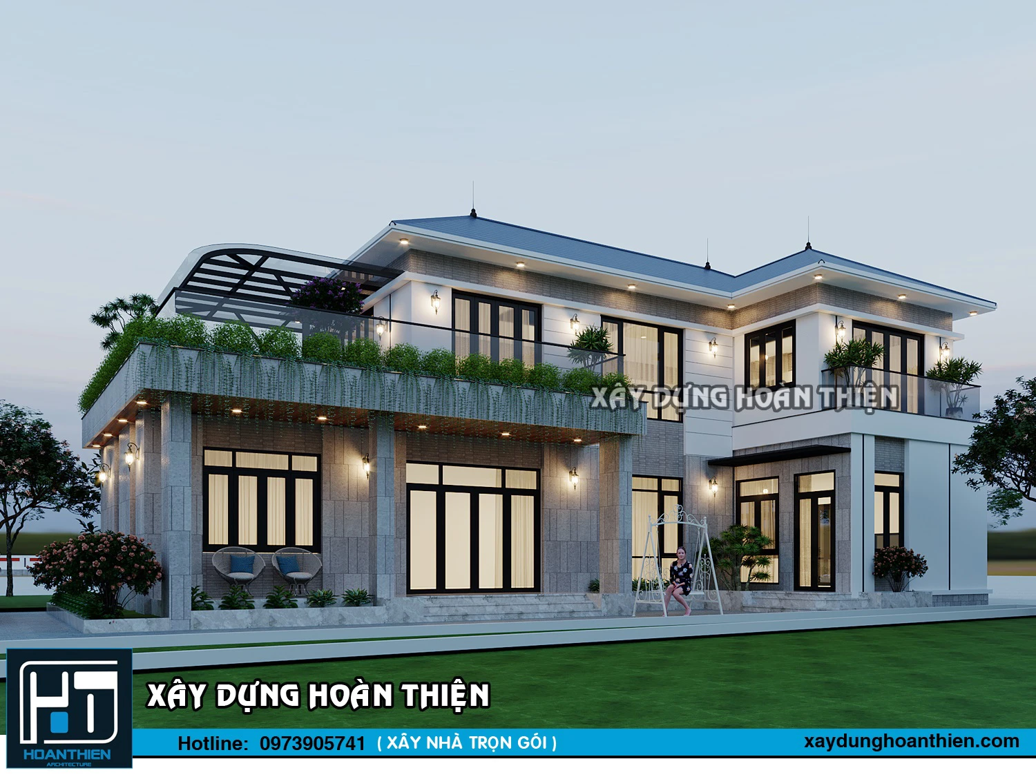 Biệt thự vườn mái nhật 2 tầng tại Dương Kinh, Hải Phòng Biệt thự vườn mái nhật 2 tầng tại Dương Kinh, Hải Phòng