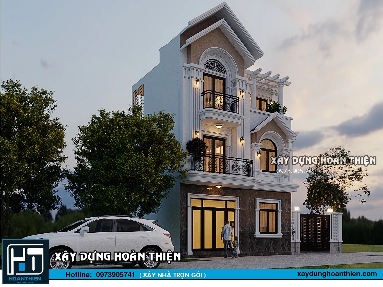 Biệt thự tân cổ điển 3 tầng tại An Dương, Hải Phòng Biệt thự tân cổ điển 3 tầng tại An Dương, Hải Phòng