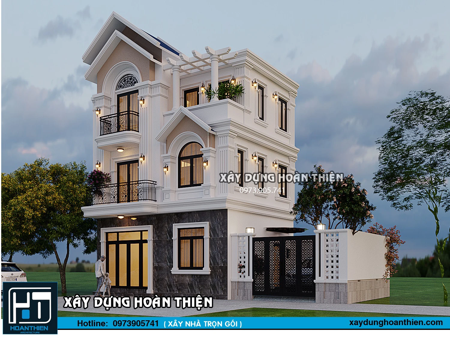 Biệt thự tân cổ điển 3 tầng tại An Dương, Hải Phòng Biệt thự tân cổ điển 3 tầng tại An Dương, Hải Phòng