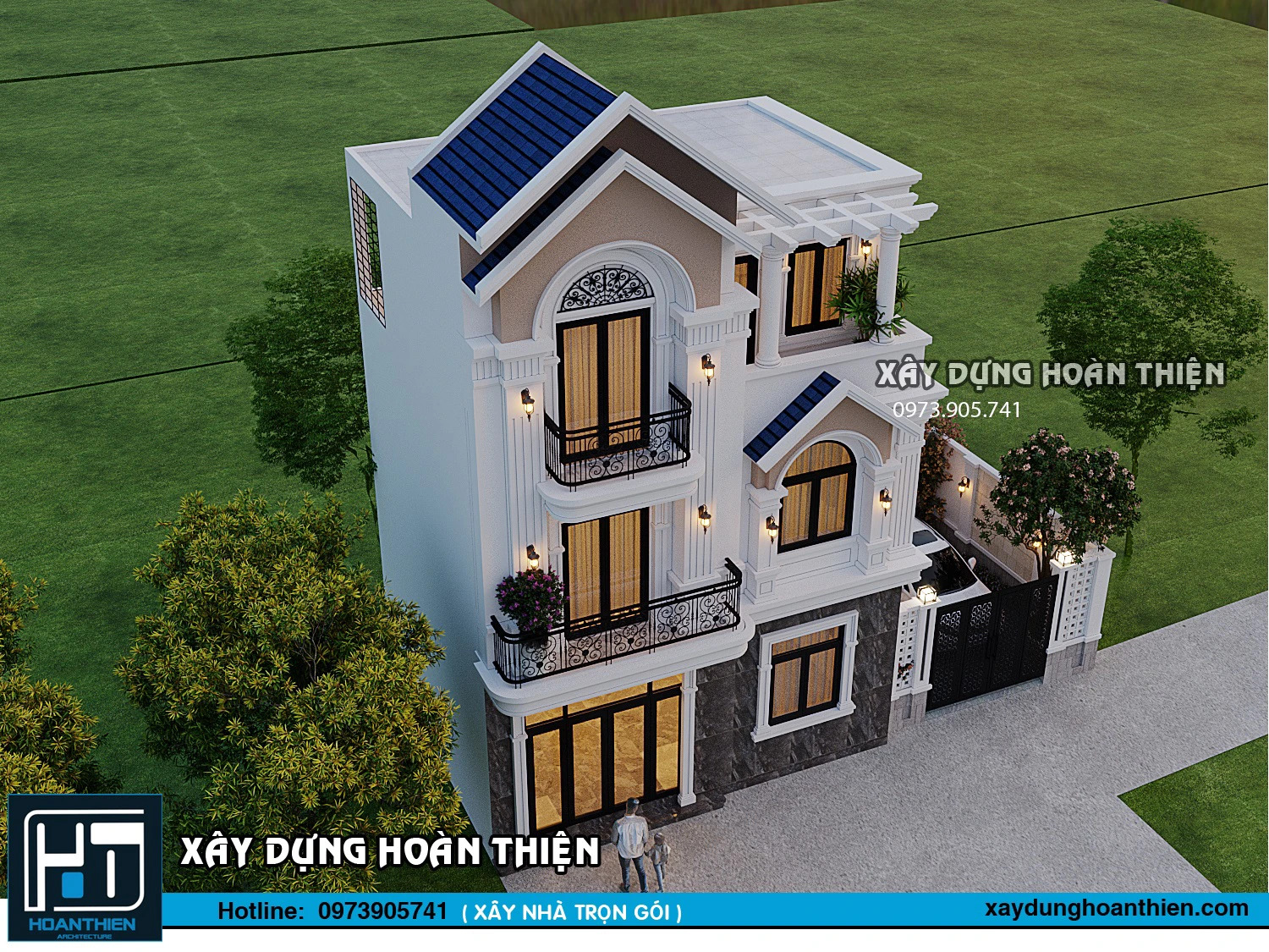 Biệt thự tân cổ điển 3 tầng tại An Dương, Hải Phòng Biệt thự tân cổ điển 3 tầng tại An Dương, Hải Phòng
