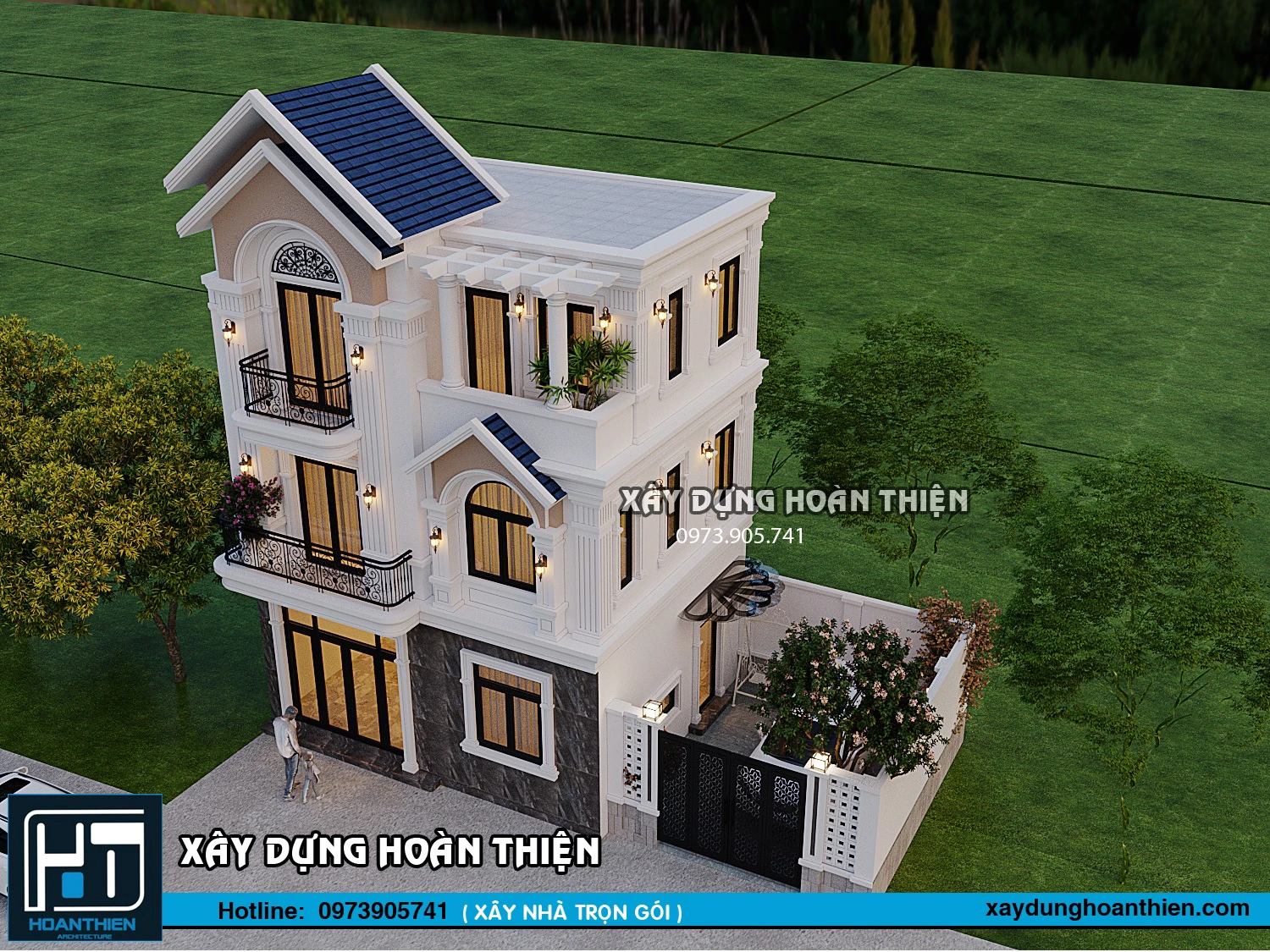 Biệt thự tân cổ điển 3 tầng tại An Dương, Hải Phòng Biệt thự tân cổ điển 3 tầng tại An Dương, Hải Phòng