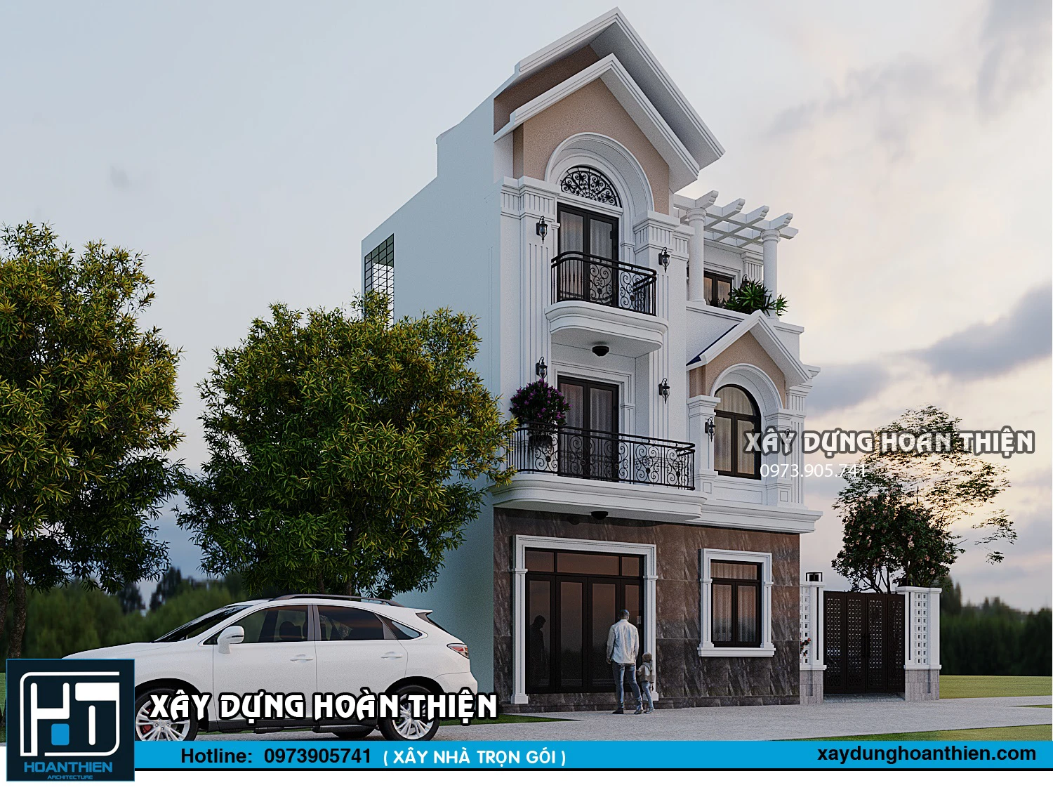 Biệt thự tân cổ điển 3 tầng tại An Dương, Hải Phòng Biệt thự tân cổ điển 3 tầng tại An Dương, Hải Phòng