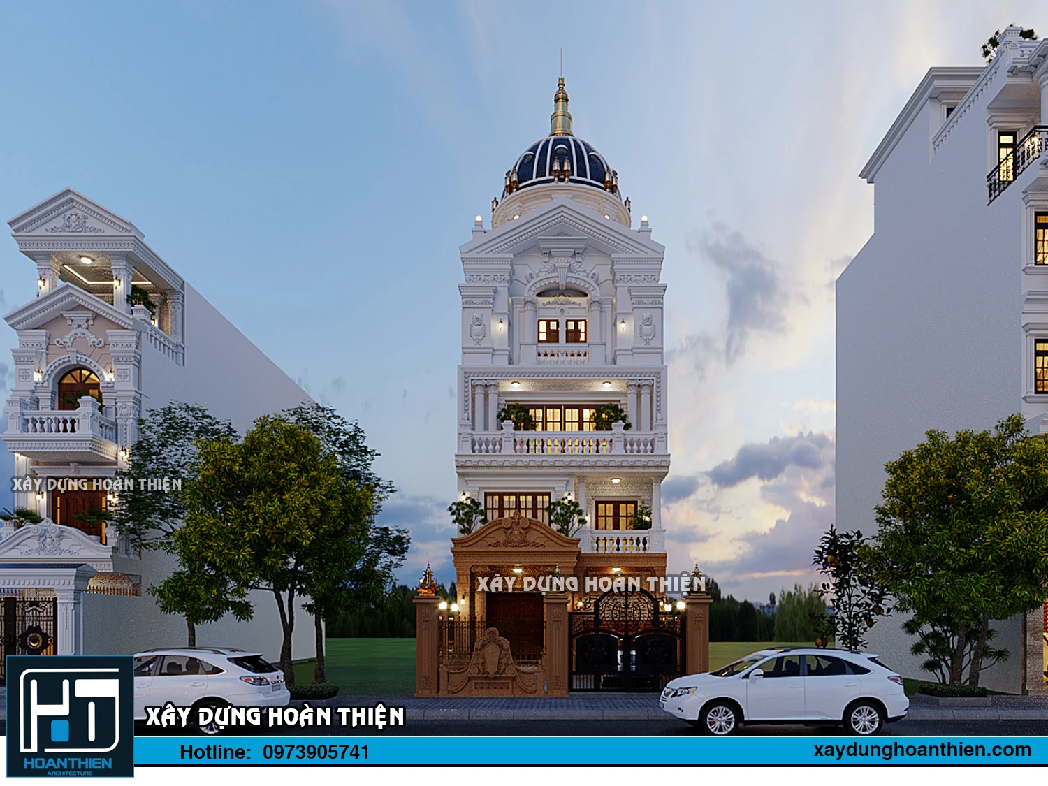 mẫu biệt thự tân cổ điển 5 tầng mặt tiền 8m tại Đồng Nai mẫu biệt thự tân cổ điển 5 tầng mặt tiền 8m tại Đồng Nai