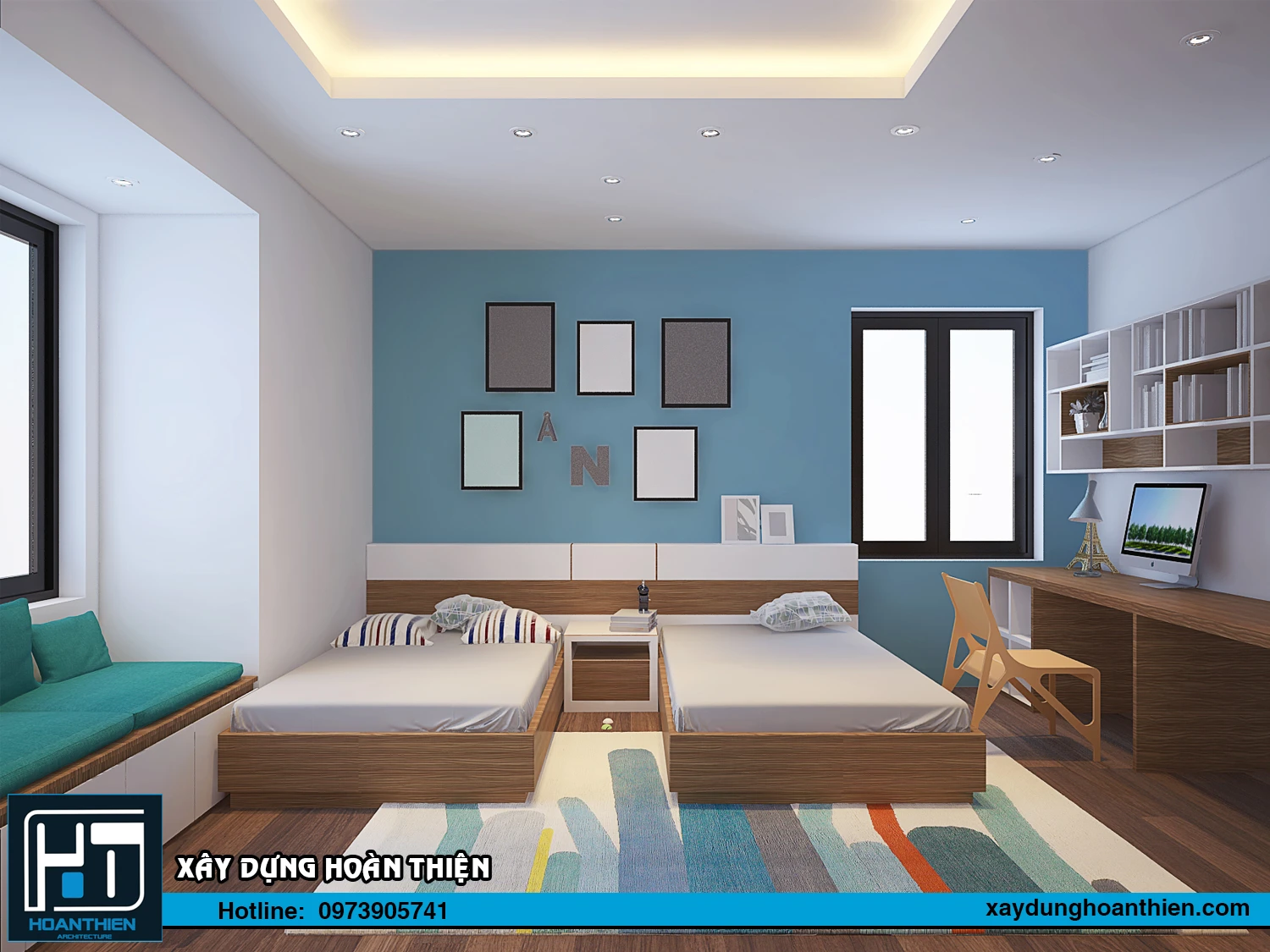 Thiết kế nhà ống 3 tầng hiện đại diện tích 5x20m tại Hải Phòng Thiết kế nhà ống 3 tầng hiện đại diện tích 5x20m tại Hải Phòng
