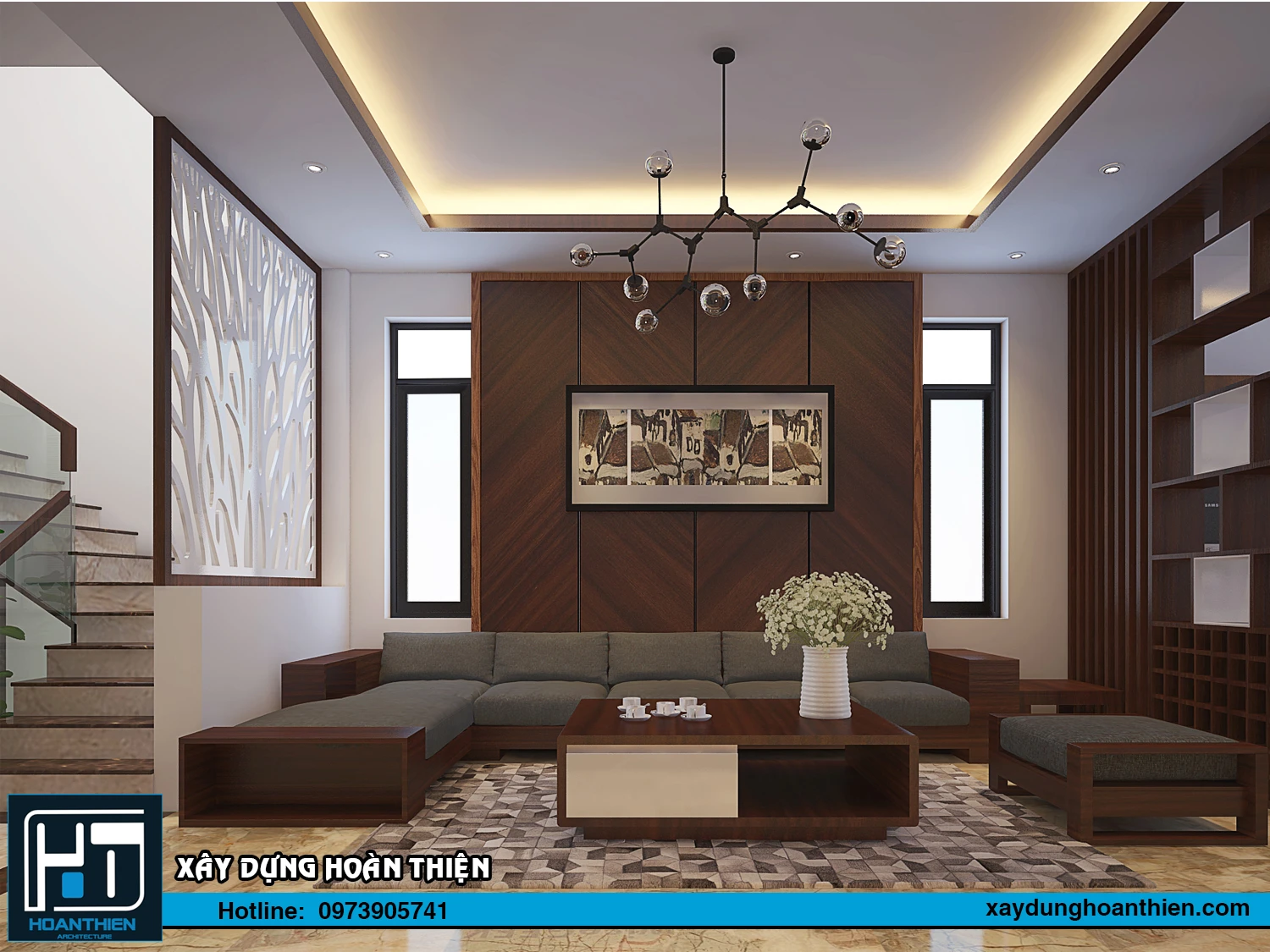 Thiết kế nhà ống 3 tầng hiện đại diện tích 5x20m tại Hải Phòng Thiết kế nhà ống 3 tầng hiện đại diện tích 5x20m tại Hải Phòng