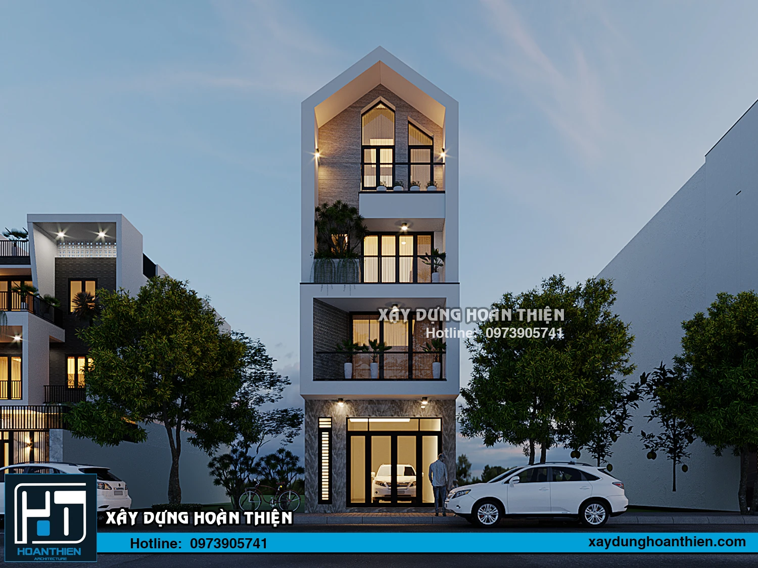 Mẫu nhà ống hiện đại 4 tầng 2023 tại Hải Phòng Mẫu nhà ống hiện đại 4 tầng 2023 tại Hải Phòng