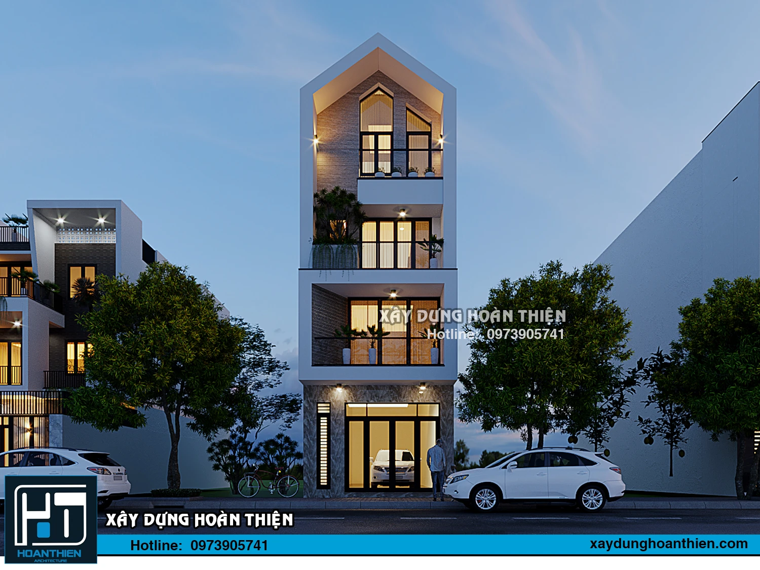 Mẫu nhà ống hiện đại 4 tầng 2023 tại Hải Phòng Mẫu nhà ống hiện đại 4 tầng 2023 tại Hải Phòng