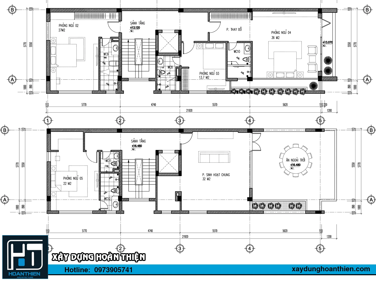 Mẫu nhà ở kết hợp văn phòng hai mặt tiền diện tích 6x26m Mẫu nhà ở kết hợp văn phòng hai mặt tiền diện tích 6x26m