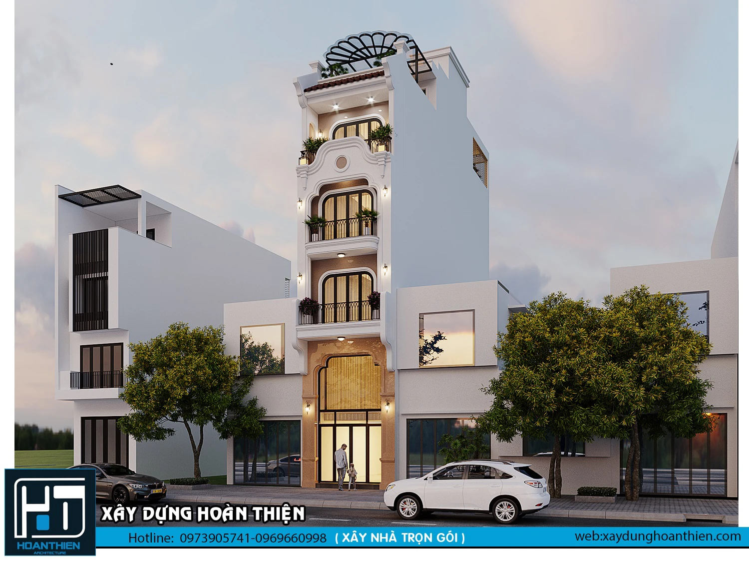 Thiết kế nhà ống phong cách indochine tại Hải Phòng Thiết kế nhà ống phong cách indochine tại Hải Phòng