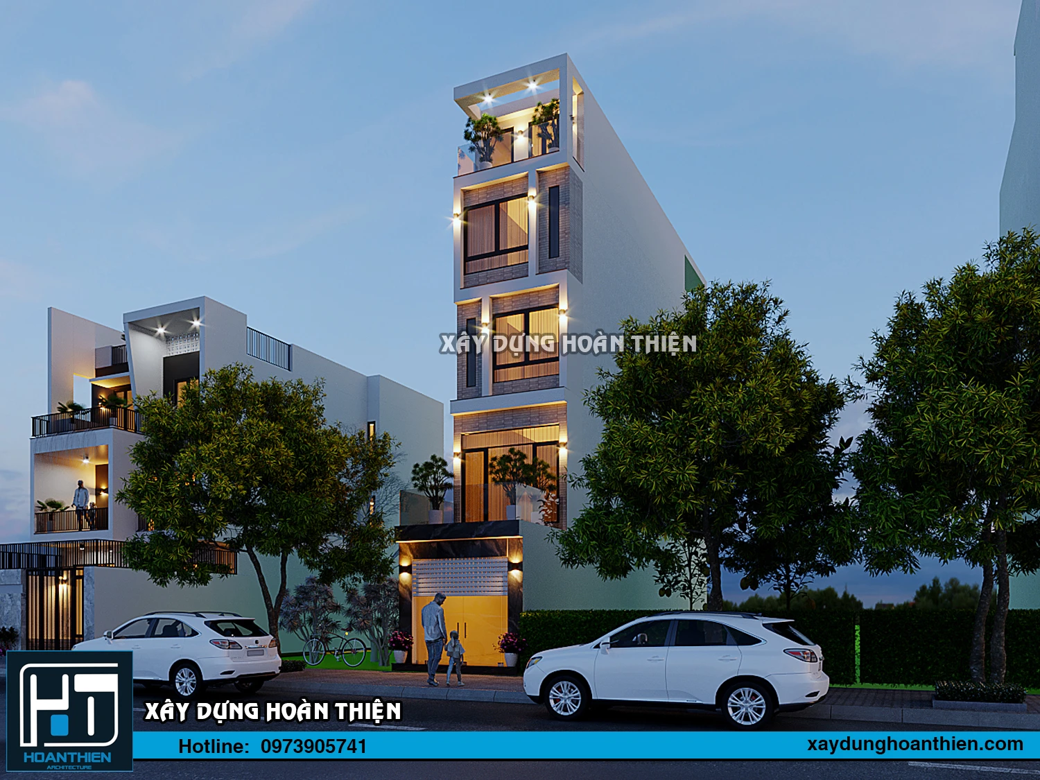 Mẫu nhà ống hiện đại 5 tầng, diện tích 4x20m tại Hải Phòng Mẫu nhà ống hiện đại 5 tầng, diện tích 4x20m tại Hải Phòng