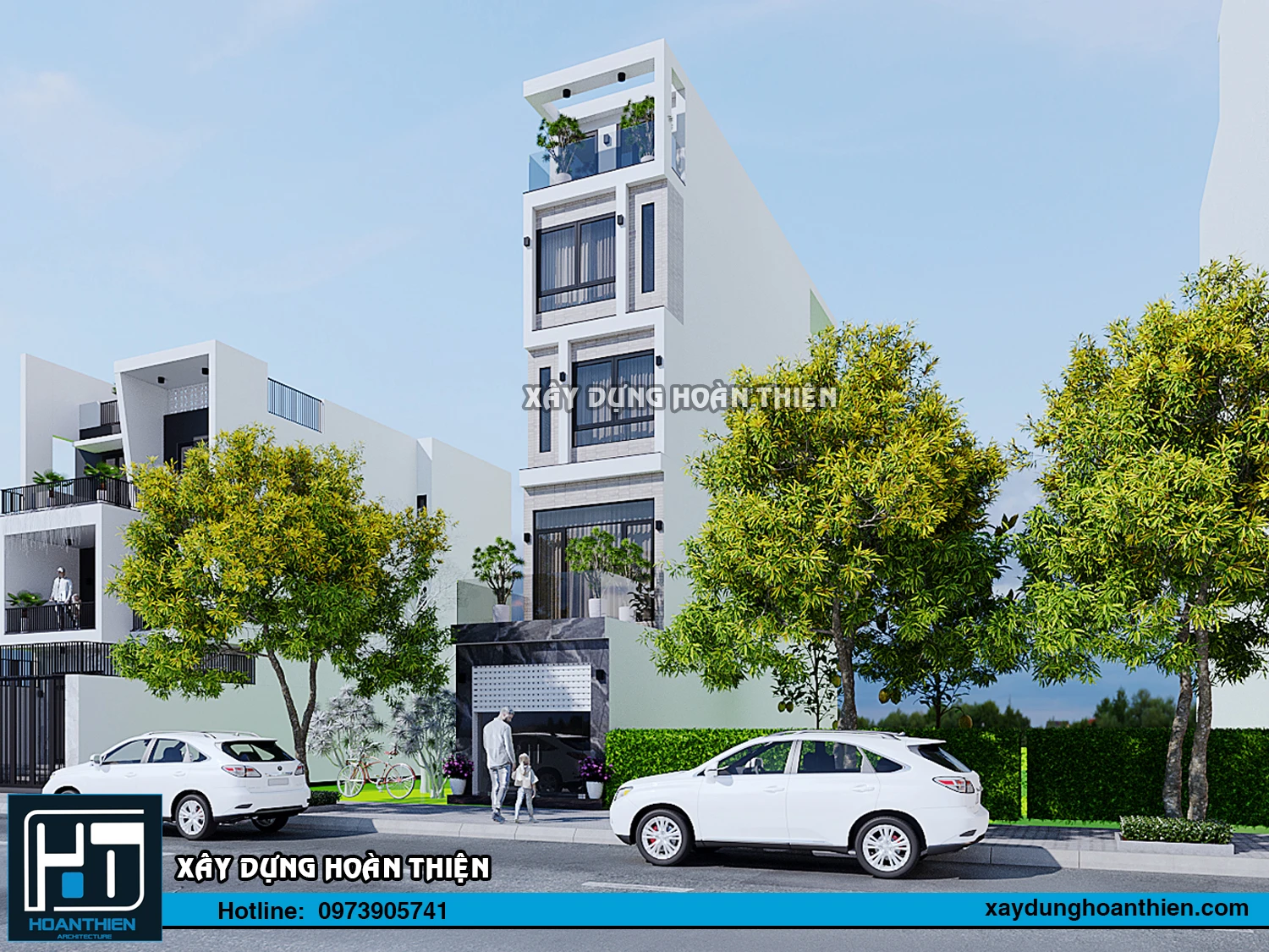Mẫu nhà ống hiện đại 5 tầng, diện tích 4x20m tại Hải Phòng Mẫu nhà ống hiện đại 5 tầng, diện tích 4x20m tại Hải Phòng