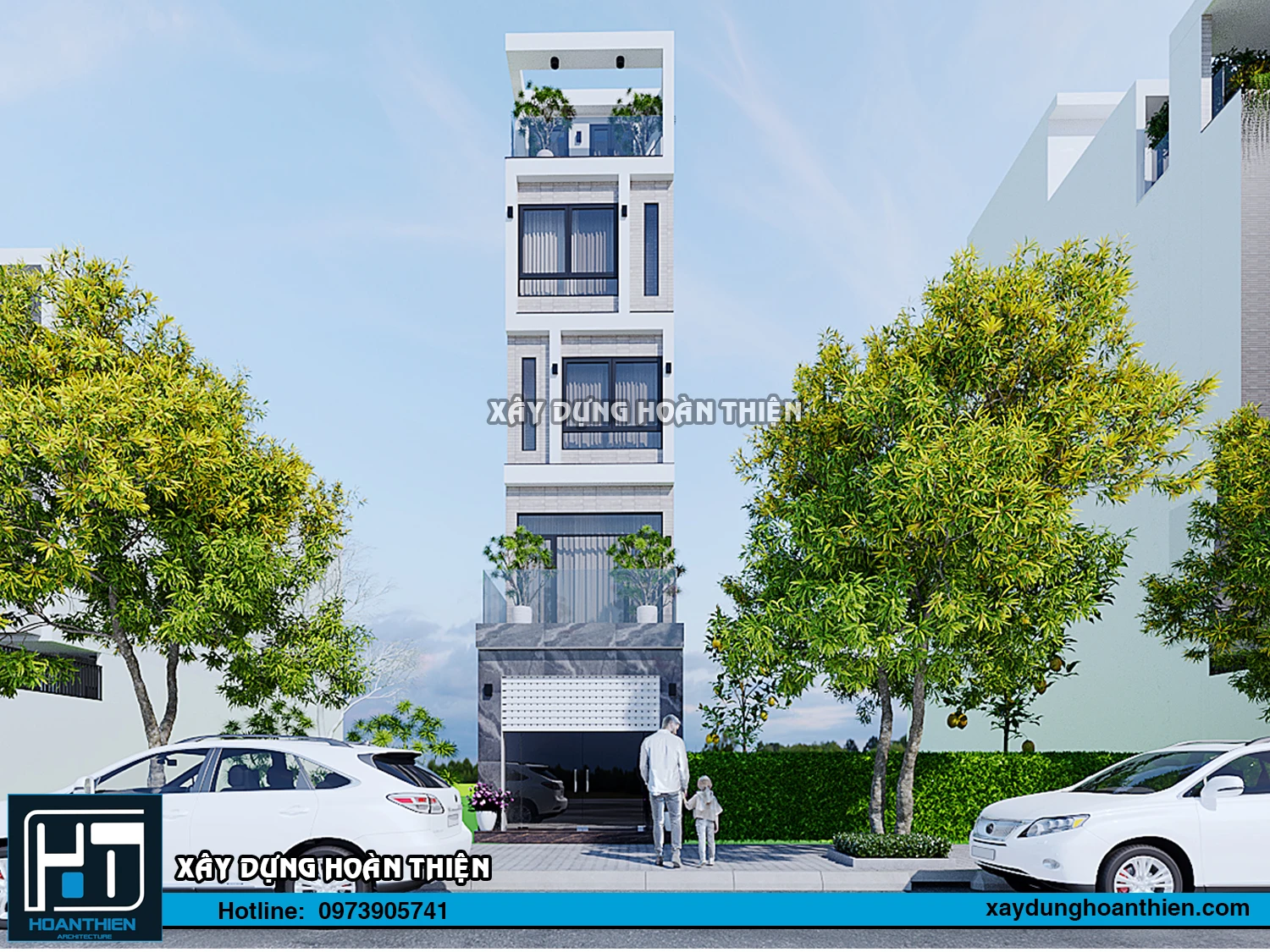 Mẫu nhà ống hiện đại 5 tầng, diện tích 4x20m tại Hải Phòng Mẫu nhà ống hiện đại 5 tầng, diện tích 4x20m tại Hải Phòng