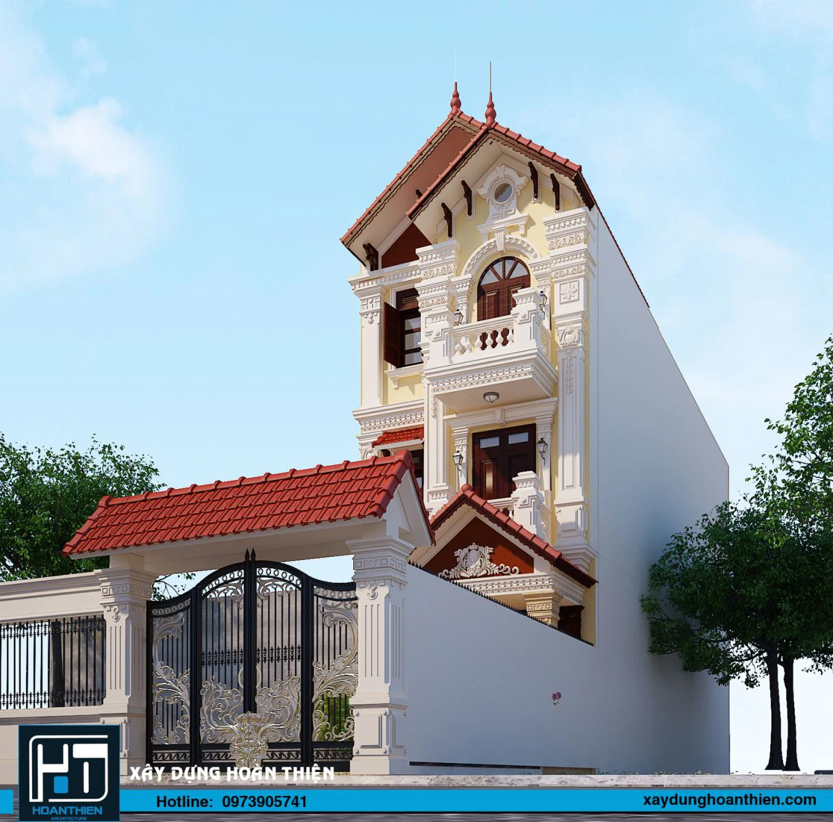 nhà phố 3 tầng tân cổ điển nhà phố 3 tầng tân cổ điển