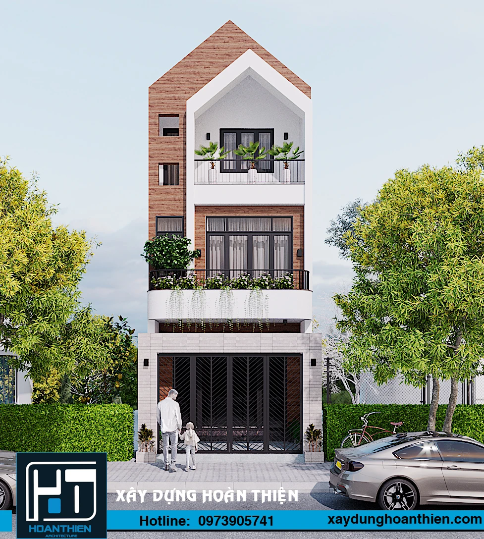 nhà phố hiện đại 3 tầng