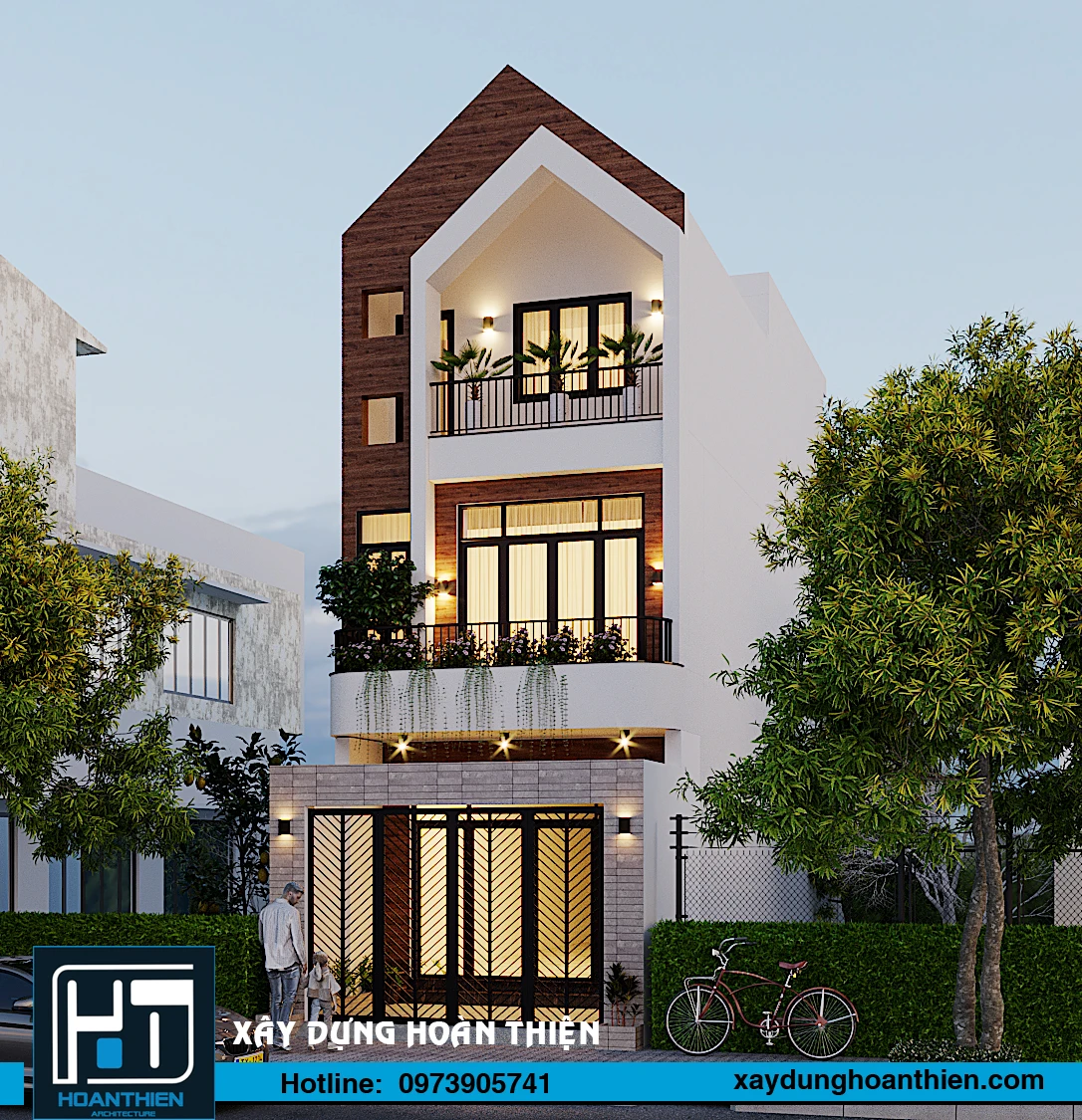 nhà phố hiện đại 3 tầng
