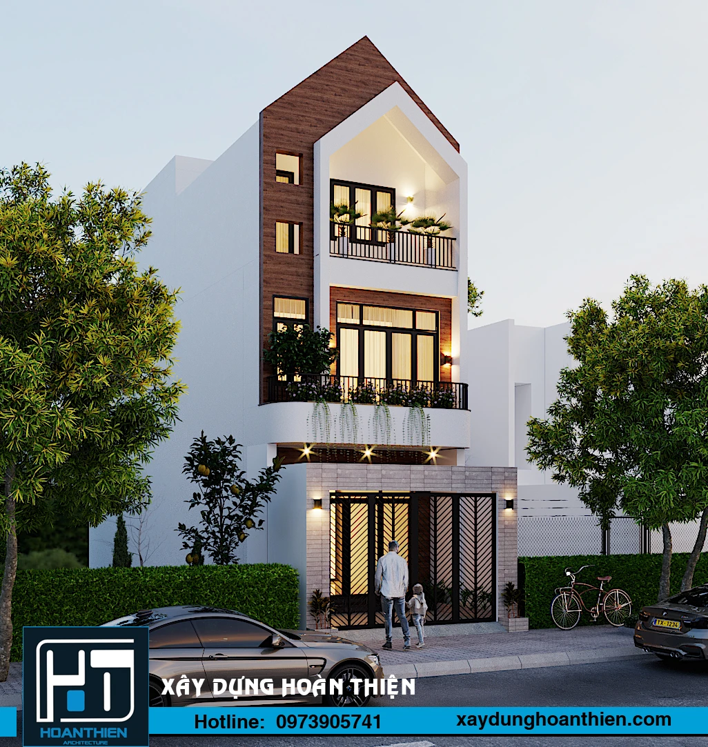 nhà phố hiện đại 3 tầng