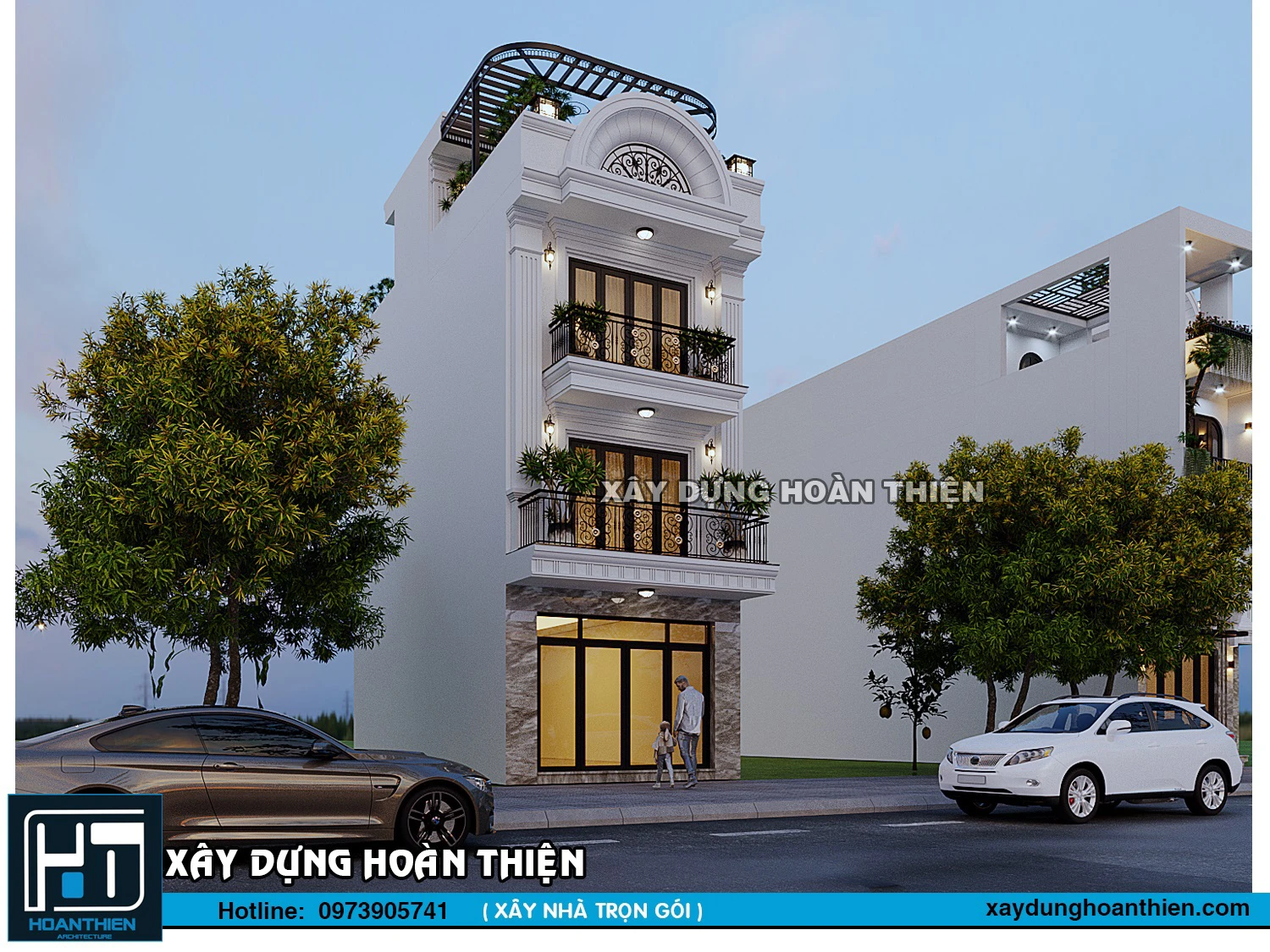 xây nhà trọn gói 4 tầng tân cổ điển tại hải phòng xây nhà trọn gói 4 tầng tân cổ điển tại hải phòng