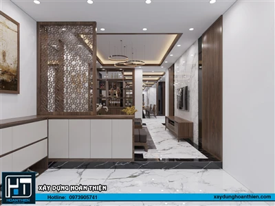 Thiết kế nội thất nhà ống 3 tầng Thủy Nguyên - Hải Phòng