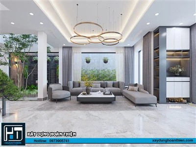 Mẫu thiết kế nội thất biệt thự hiện đại 3 tầng tại hải phòng