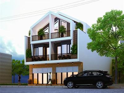 Thiết kế nhà ống 3 tầng hiện đại diện tích 5x20m tại Hải Phòng