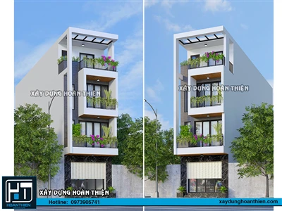 Mẫu thiết kế nhà ống hiện đại  2023 diện tích 5x20 tại Hải Phòng