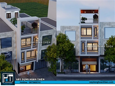 Mẫu nhà ống 4 tầng hiện đại tại Hải Phòng